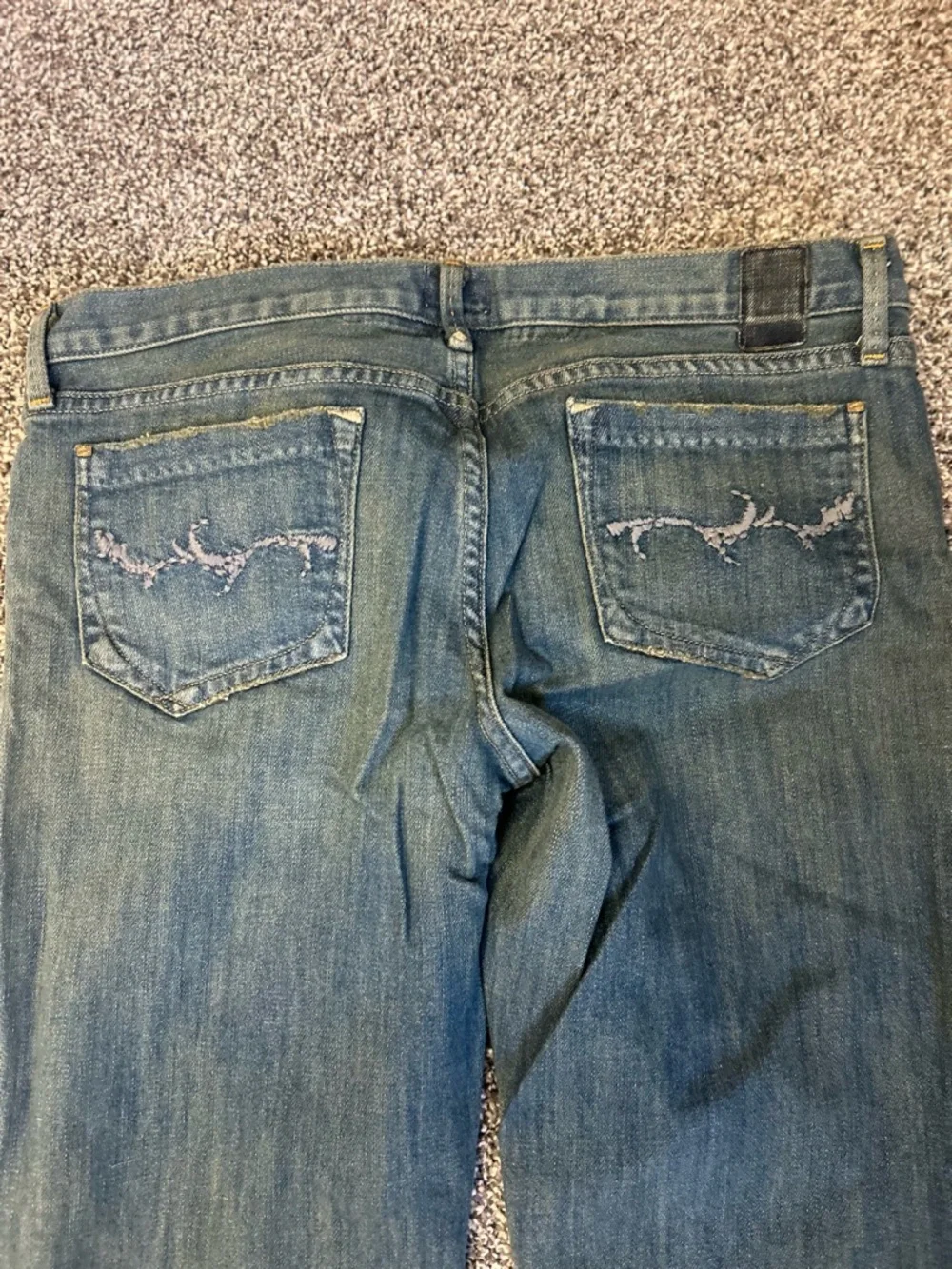 Goldsign Passion Medium Blue Flare Jeans-Vintage-Still original coloring!